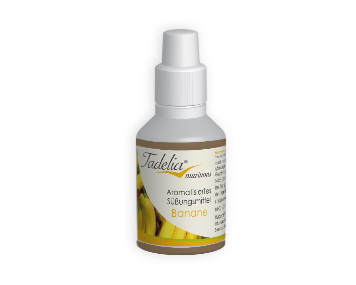 ☘️ Ab 50€ Einkaufswert GRATIS* - Tadelia® Aromatisiertes Süßungsmittel - Banane 30 ml